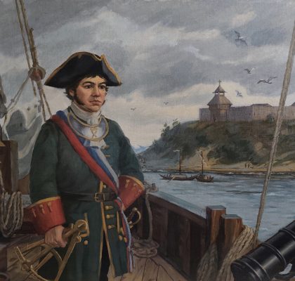 1734 г. Д. Овцын на дубль шлюпе «Тобол». Лето.
